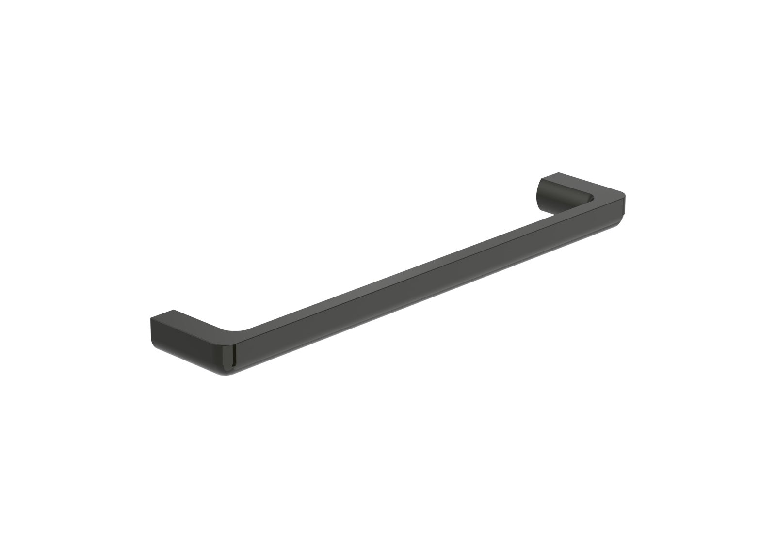 Bara prosop Roca A817029CN0, Tempo, tip instalare pe perete, numar orificii instalare 2, elemente fixare ascunse, negru