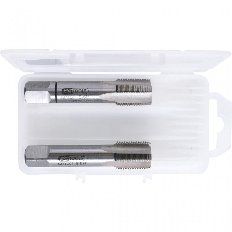 Jeu De Tarauds à Main KS Tools HSS MF18 — Pas 100 — Qualité Professionnelle Pour Atelier Ou Bricolage