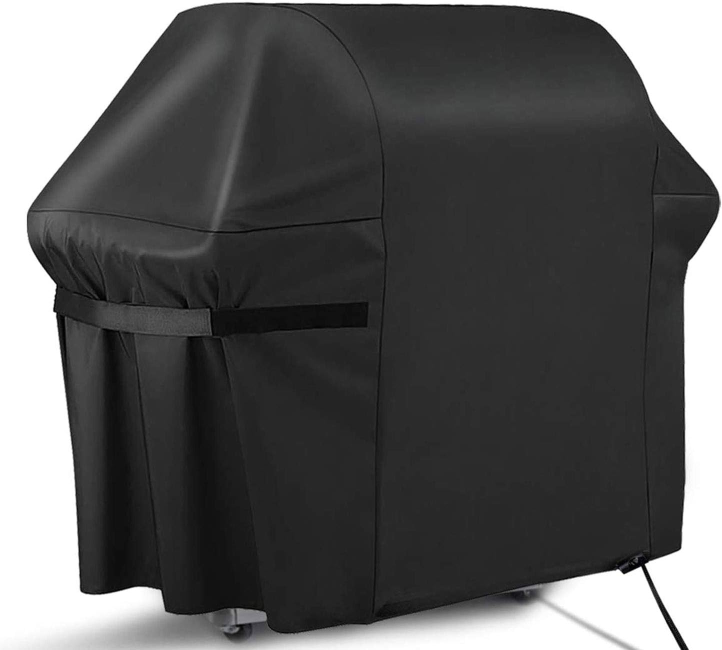 Pokrowiec na grilla, solidny pokrowiec na grill gazowy, wykonany z odpornej na kurz i wodę tkaniny Oxford 420D, z samoprzylepnymi paskami