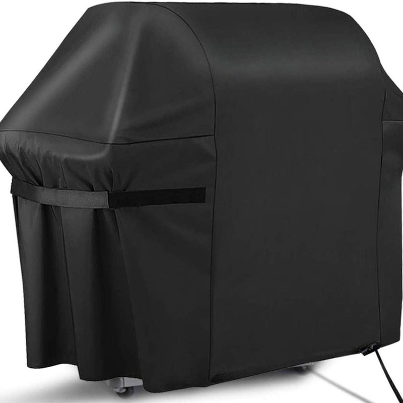 Pokrowiec na grilla, solidny pokrowiec na grill gazowy, wykonany z odpornej na kurz i wodę tkaniny Oxford 420D, z samoprzylepnymi paskami