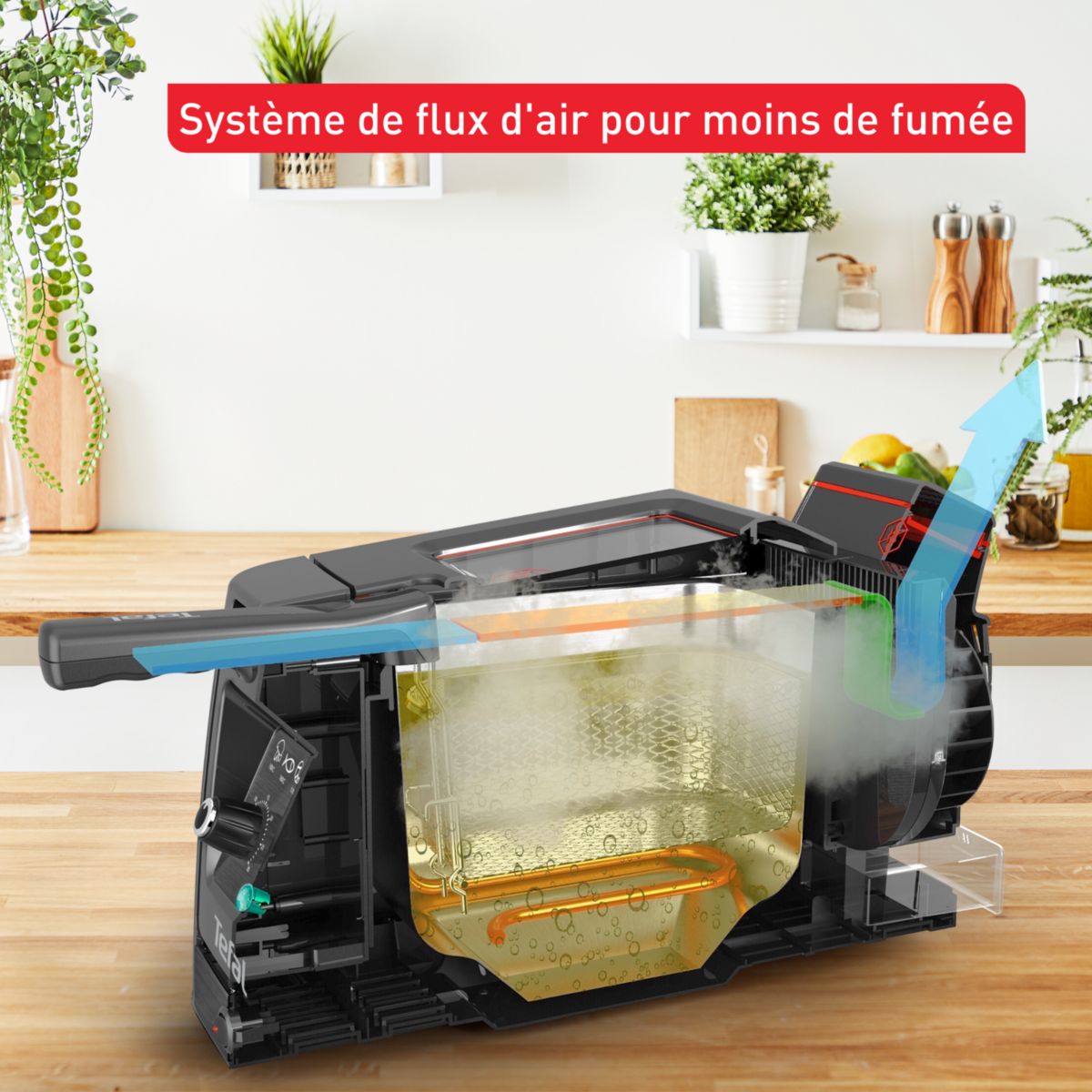 Friteuse semi-professionnelle TEFAL avec huile CLEAR DUO FR600810 - 3