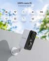 COCOCAM Caméra 2K WiFi Extérieure sans Fil, Surveillance Intérieure ...