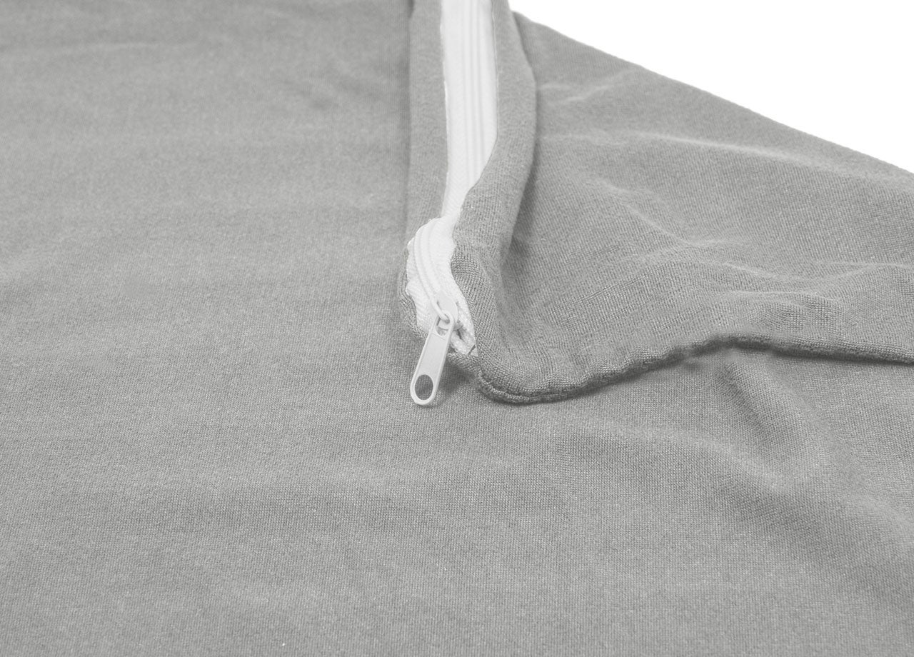 Copridivano Antimacchia Elasticizzato Penisola Componibile Tinta Unita Modello Perfetto 3 Posti Grigio Chiaro - 4