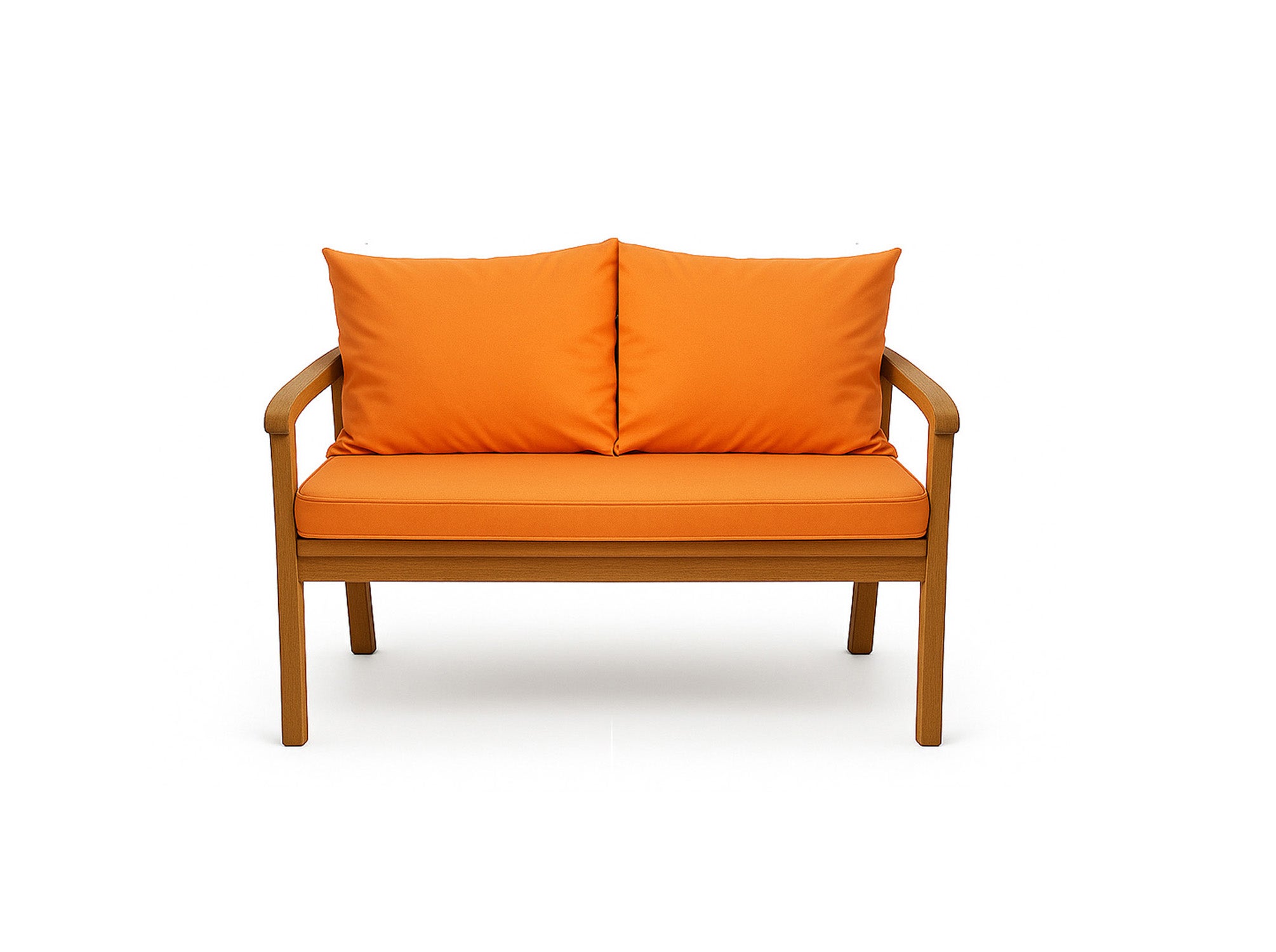 Poduszka ogrodowa na ławkę 110x50x50cm poduszka na meble ogrodowe pomarańczowa, poduszka na balkon taras, poducha ogrodowa na huśtawkę