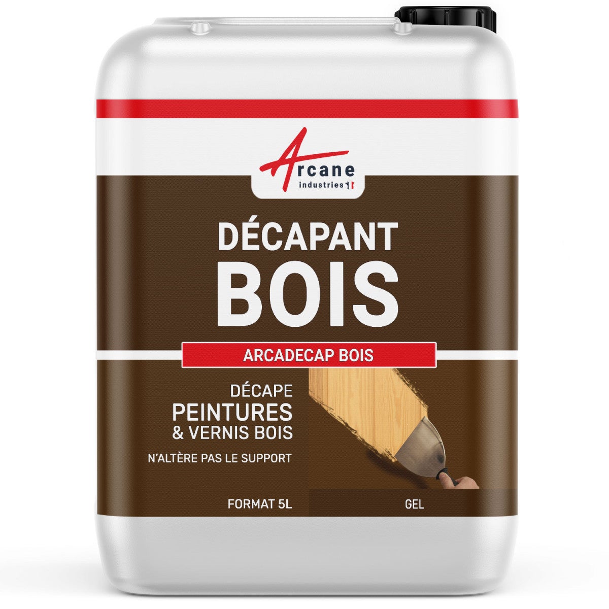 Décapant pour Bois Produit décapant peinture, vernis ARCADECAP BOIS 5 L ARCANE