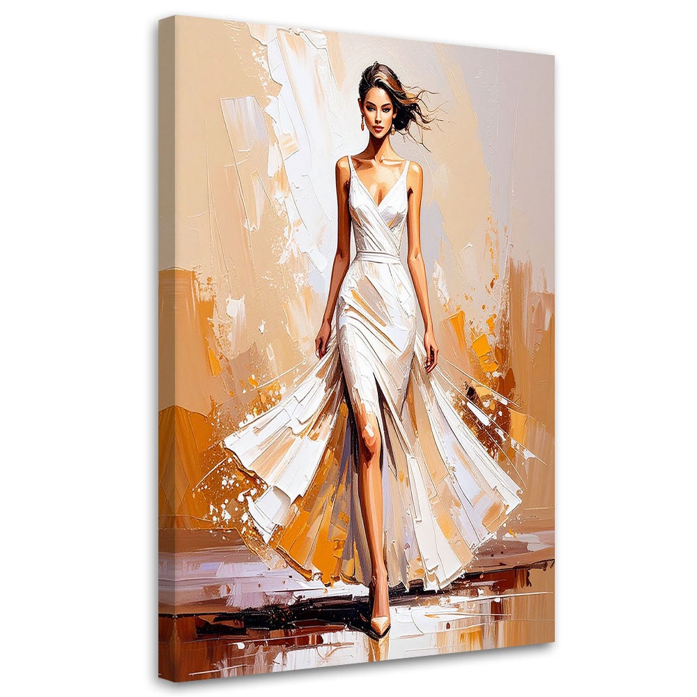 Obraz do salonu sypialni modelka na pokazie mody 80x120
