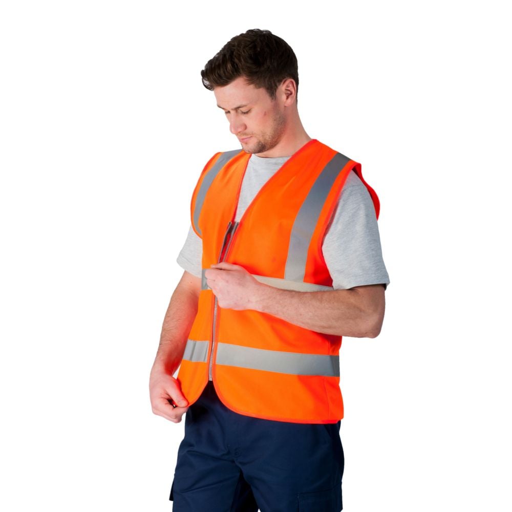Gilet haute visibilité zippé Portwest Classe 2 Orange XXL - 3