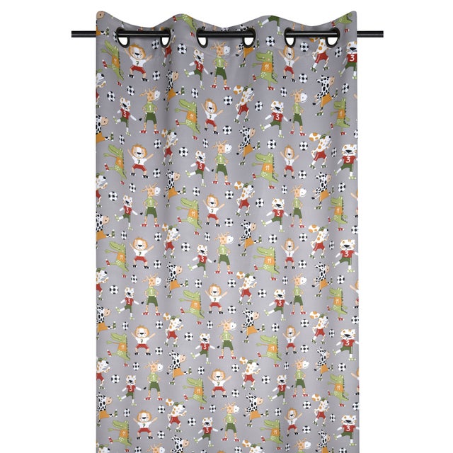 Rideau occultant spécial foot - Multicolore - 140x260 cm - Polyester