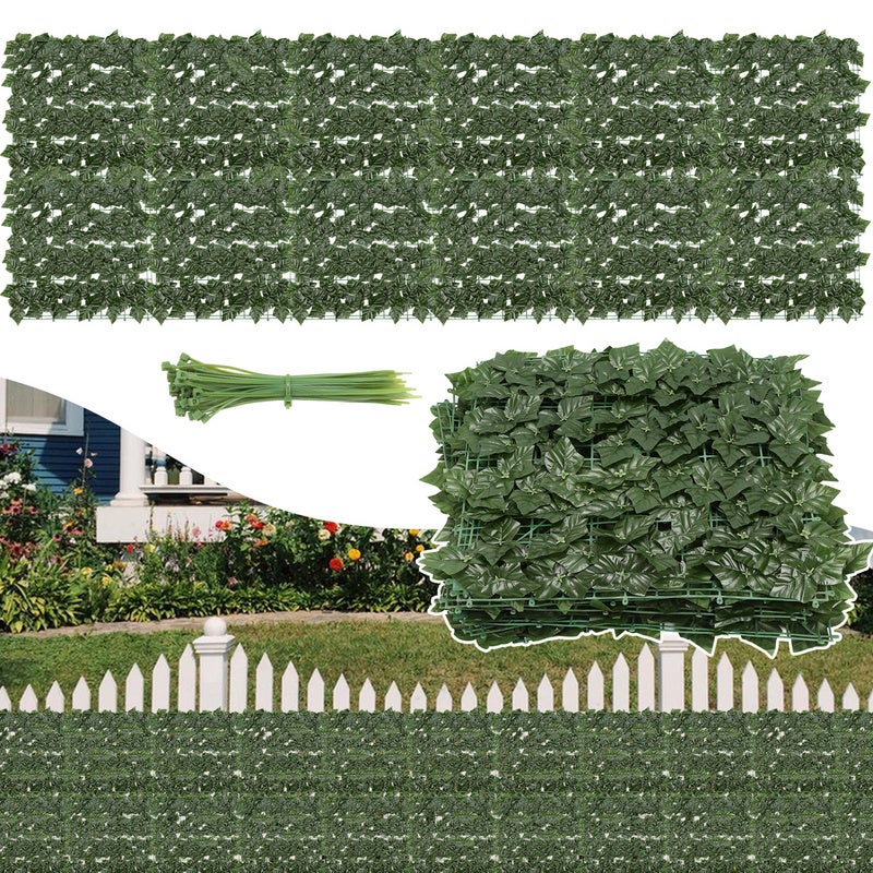 Haie Artificielle en Feuille, Brise-Vue Artificielles Décoration Murale ...