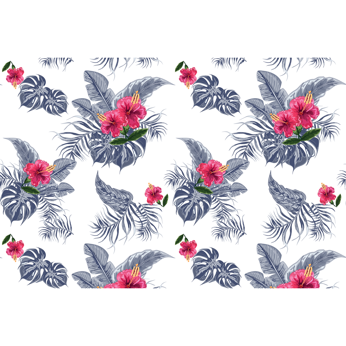 Vinilo muebles tropical hina - adhesivo de pared - revestimiento sticker mural decorativo - 40x60cm - 2