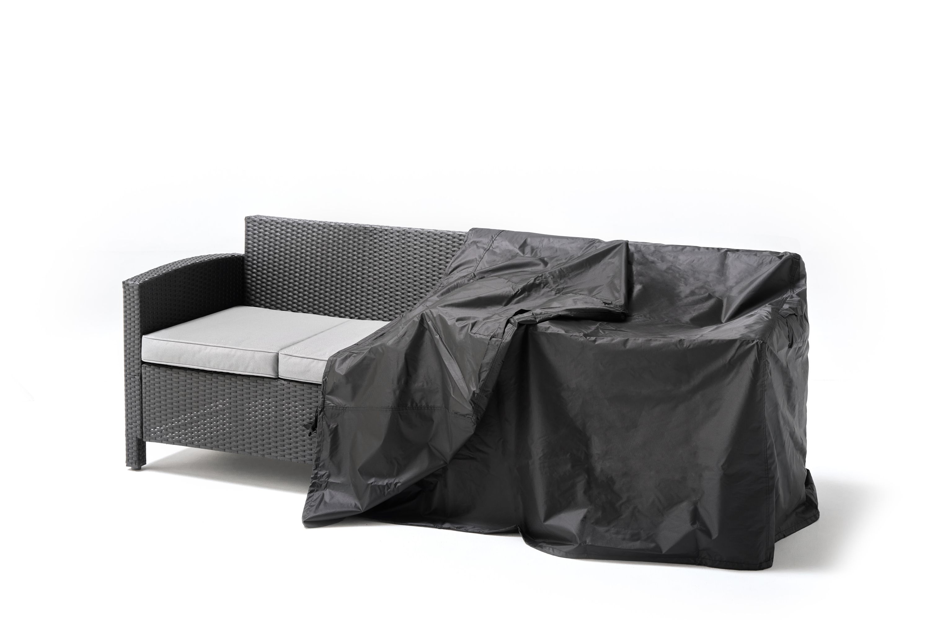 Pokrowiec ochronny na sofę dwuosobową zewnętrzną z poliestru 220 x 70 x 90 cm