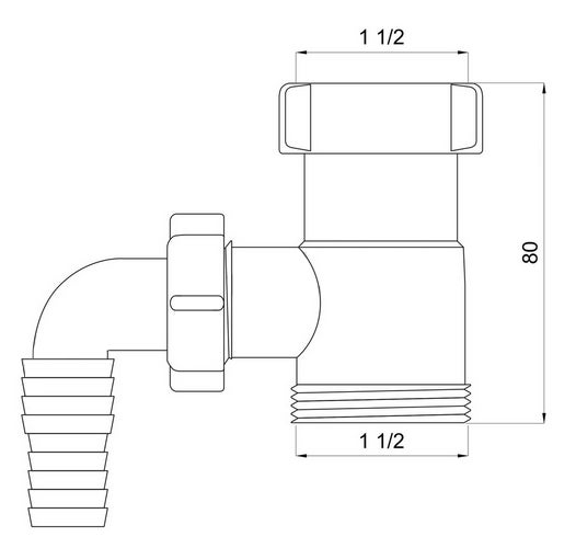 Connecteur D'extension De Tuyau De Siphon D’évacuation Bsp 1 1/2
