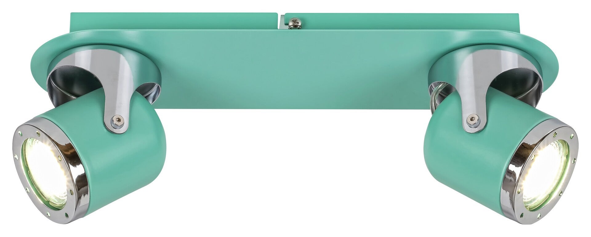 Reflektor sufitowy spot natynkowy April listwa miętowy 2xGU10x5W wym: 12 x 32 x 9 cm metal Rabalux