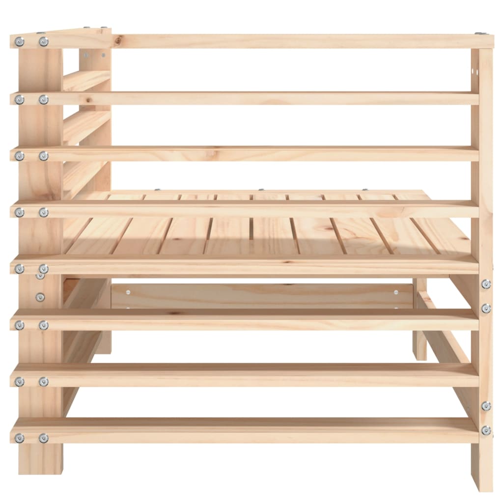 Divano Angolare da Giardino | Sofà da Giardino | Divano per Esterni in Legno Massello di Pino CFW598579 - 5