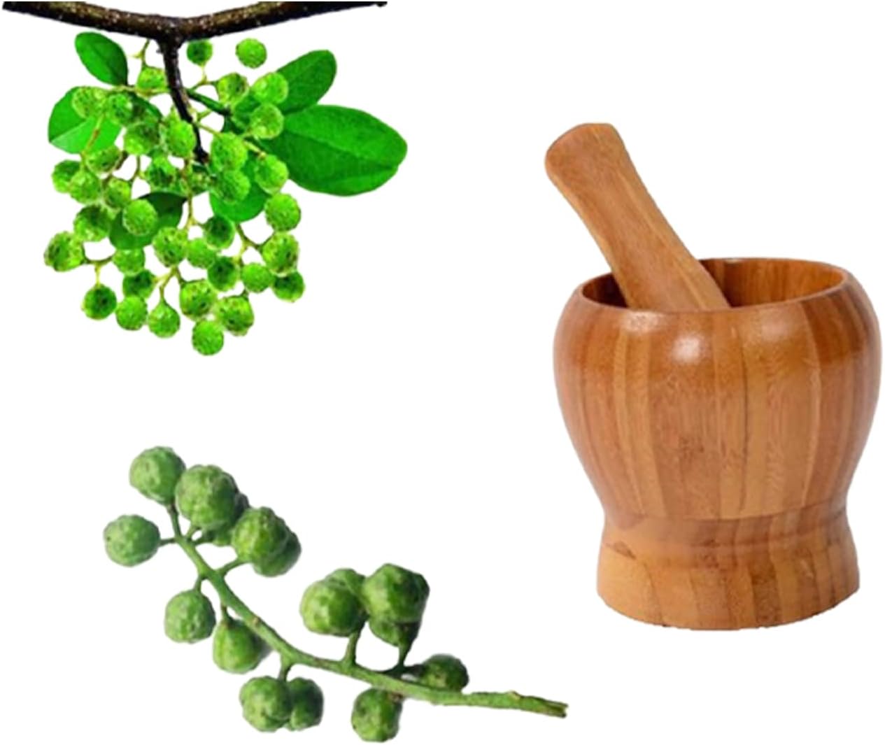 Ensemble De Mortier Et Pilon, Moulin Manuel à Ail, Ail, épices, Broyeur De Bol De Cuisine (grain De Bois