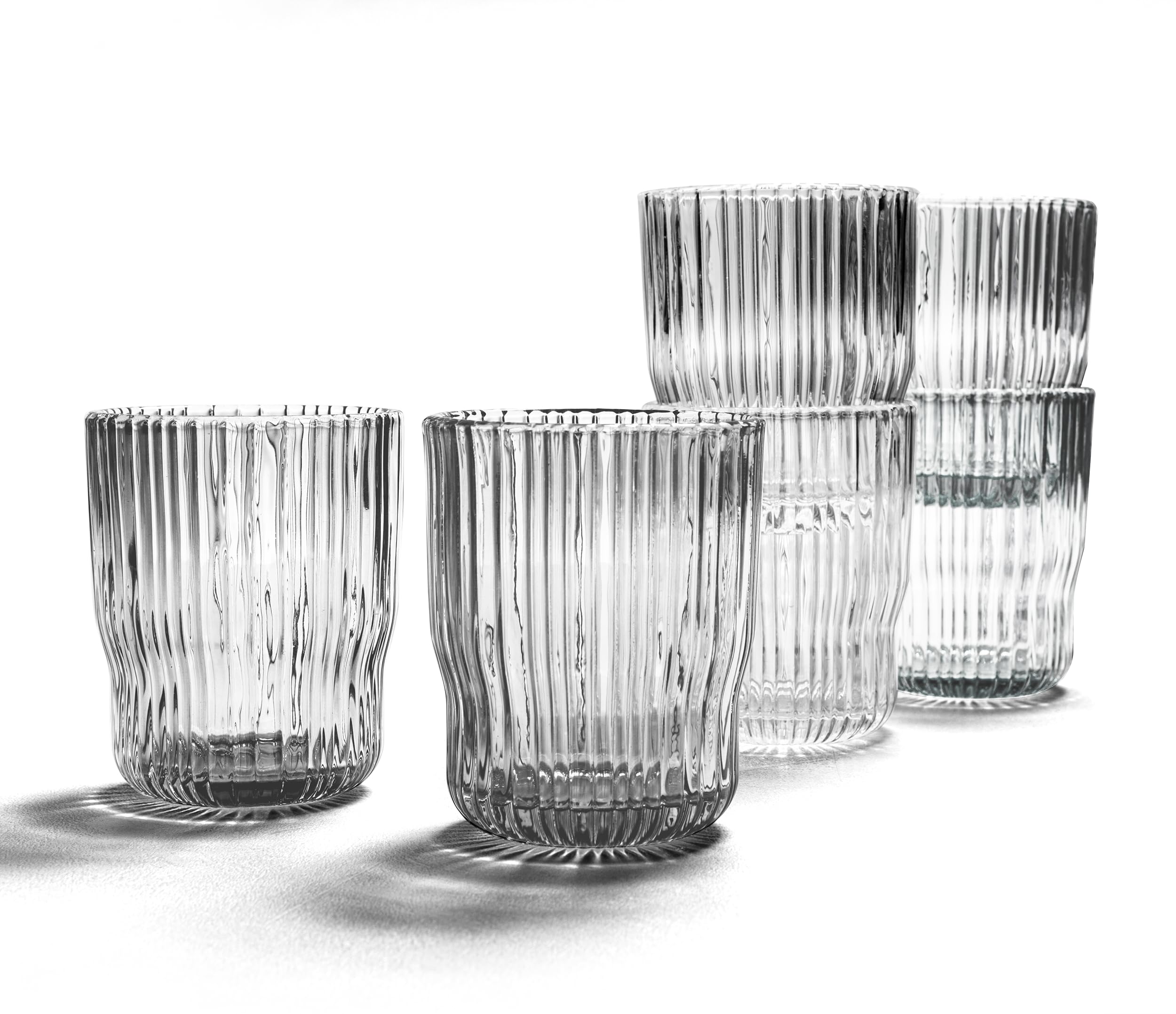 Set 6 bicchieri Authentic in vetro riciclato 30 cl | H&H