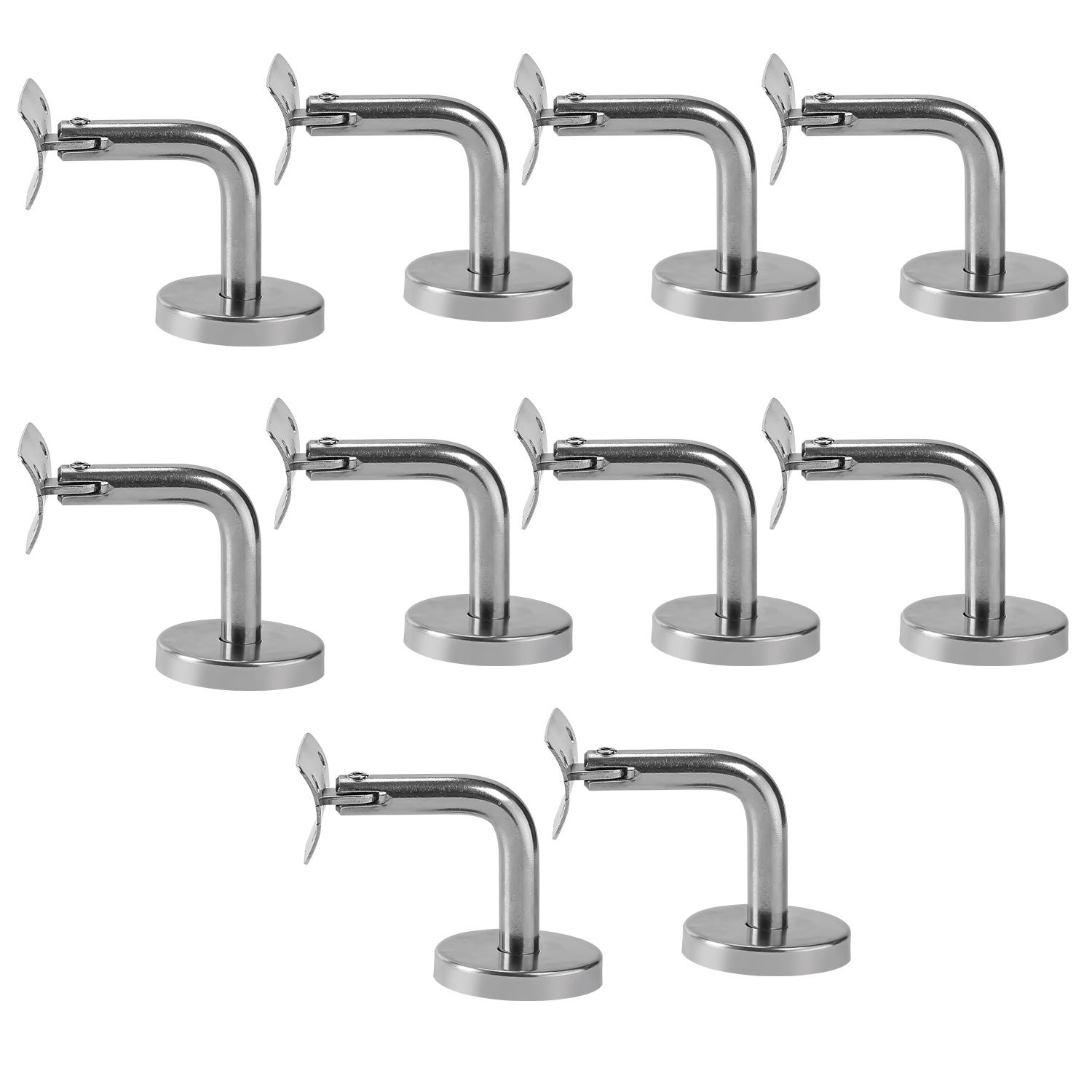 10PCS Support Main Courante Inox 304 Support de main courante coudé ...