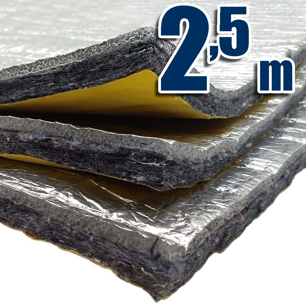 Dioche Insonorisation de voiture Tapis d'isolation thermique de véhicule en mousse insonorisante