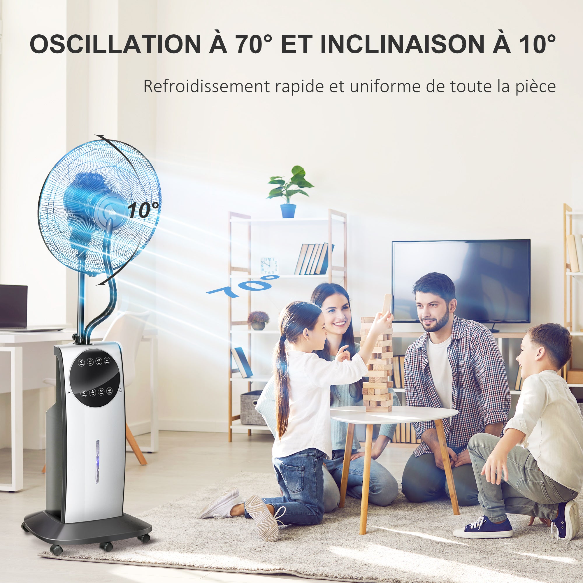 ventilateur Plastique HOMCOM - 7