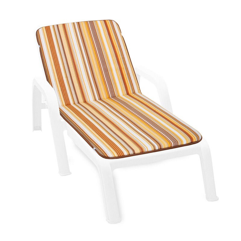 Poduszka Na Leżak Miękki 100% Wyprodukowano We Włoszech Morze Składanie Żółty W Paski