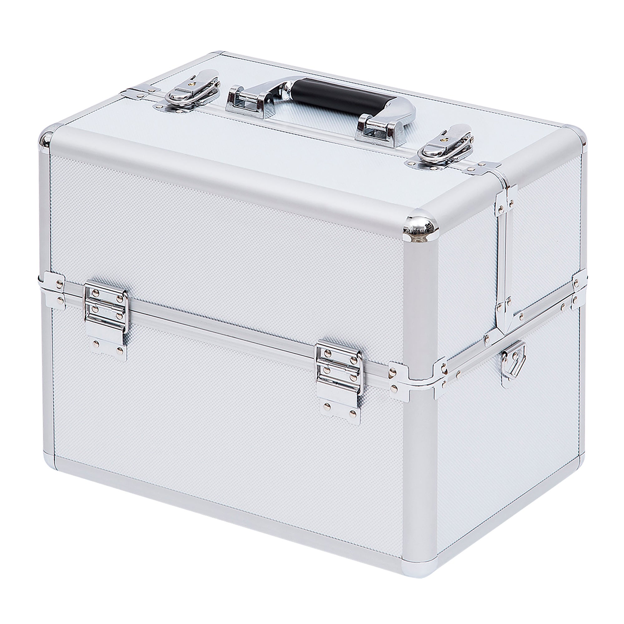 Valigetta Trucco Professionale HOMCOM - Trolley Con Ruote, Blocco E Scomparti Organizzati, Nero - Foto 4