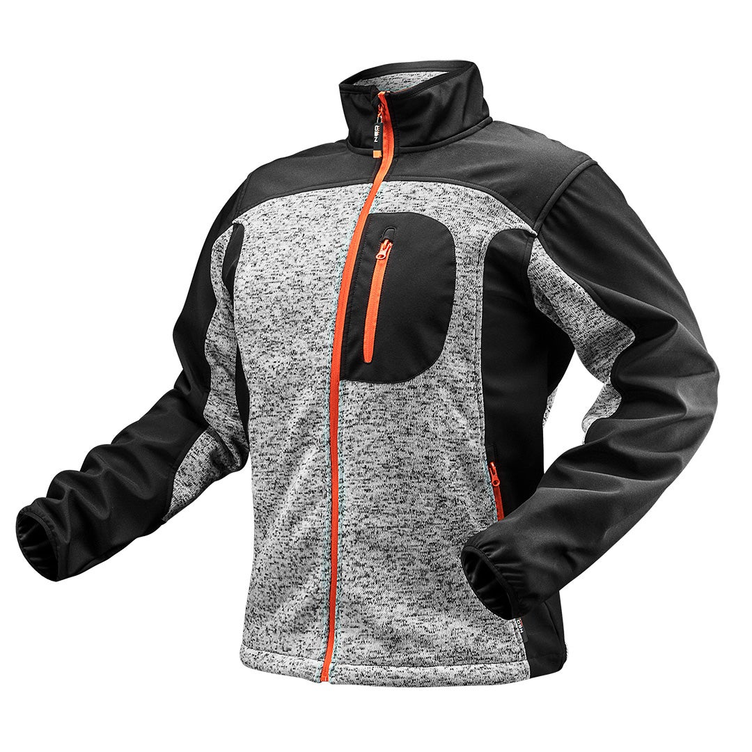 Bluza dziana wzmacniana tkaniną softshell, rozmiar M NEO TOOLS