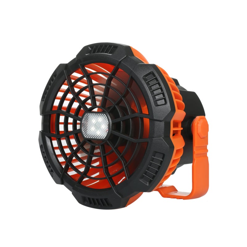 2-in-1 USB Rechargeable Fan avec LED Lumière Portable Fan pour Fishing ...