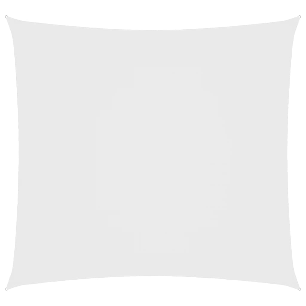 Żagiel przeciwsłoneczny kwadratowy z białej tkaniny Oxford, 2x2 m