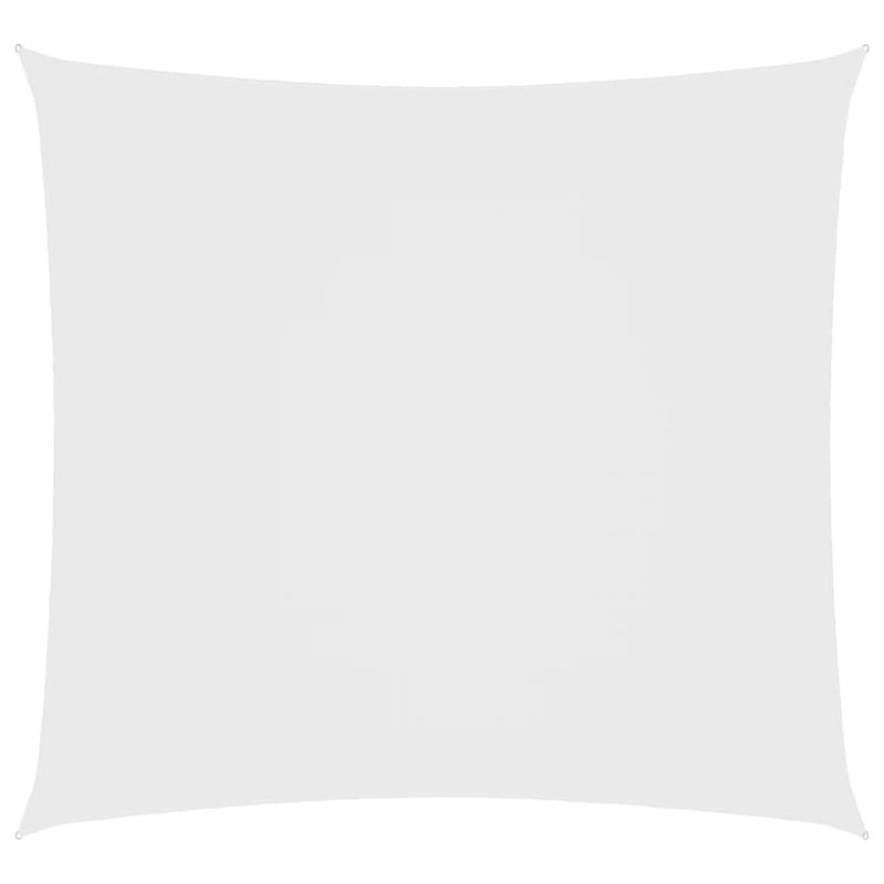 Żagiel przeciwsłoneczny kwadratowy z białej tkaniny Oxford, 2x2 m