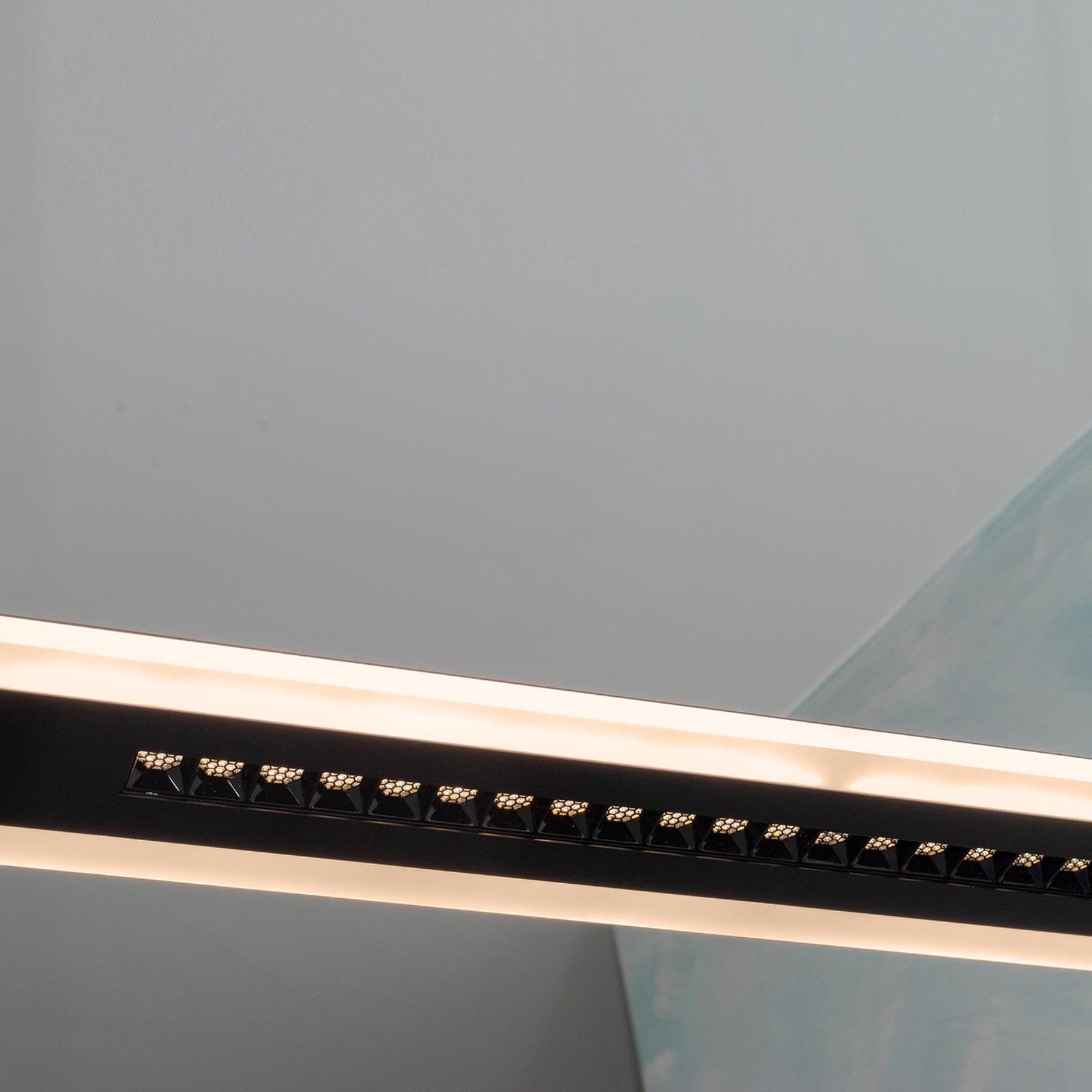 Lustre LED moderne à intensité variable 70 W CCT, lampe suspendue pour cuisine, bureau, avec télécommande 230V NOIR - 3