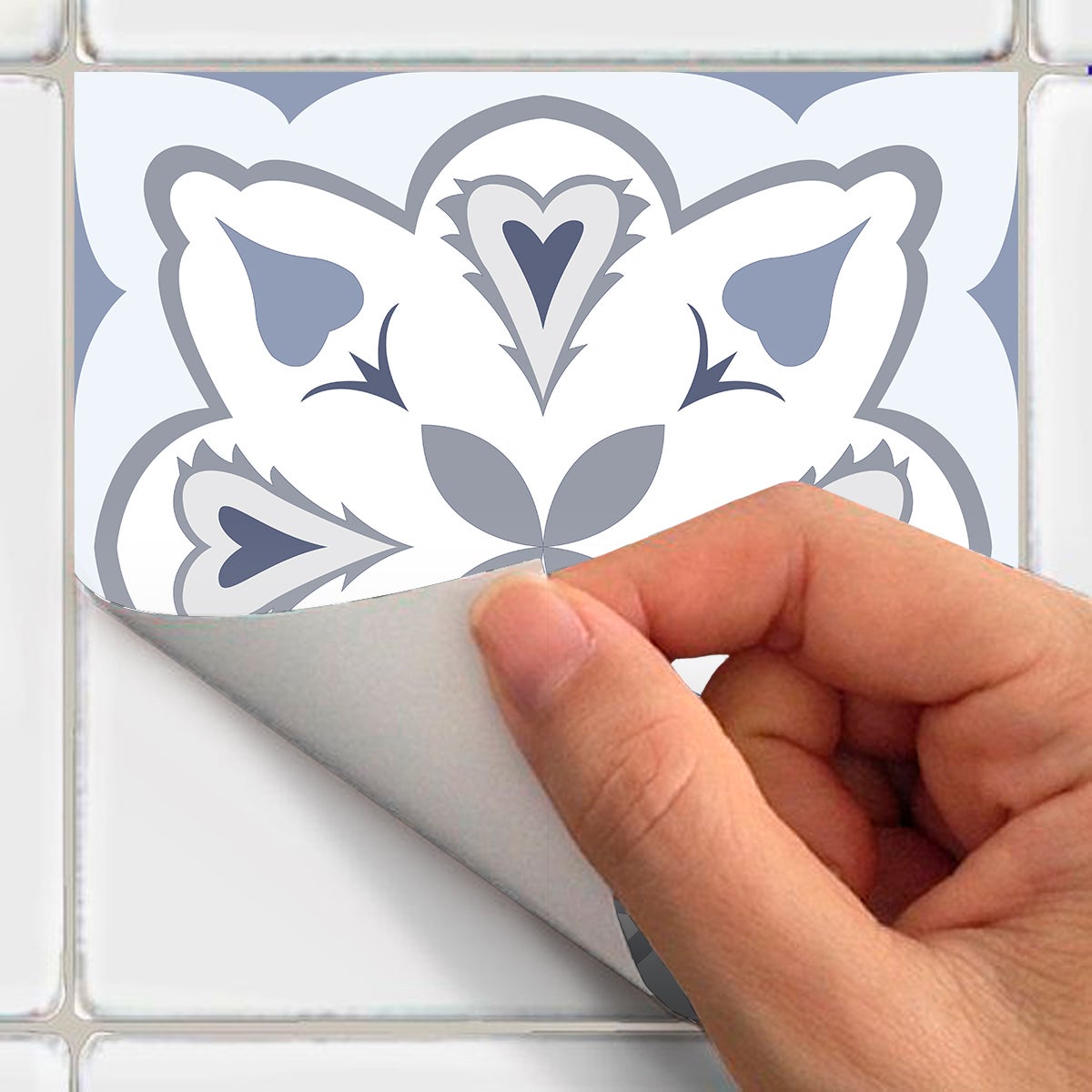 9 adesivi piastrelle di cemento pesatoni - Sticker adesivo - adesivi murali - 9stickers15x15cm - 4