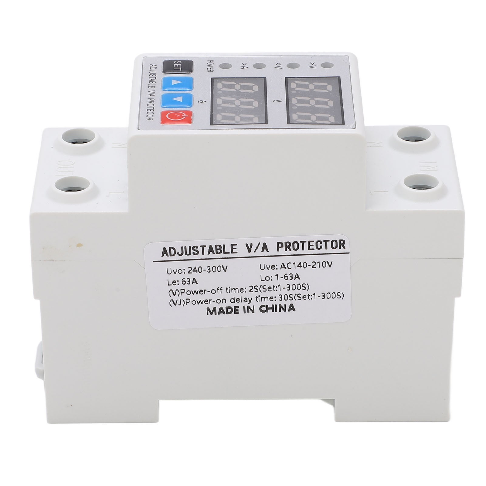 Relais de protection surtension sous-tension DIN rail 63A double affichage réglable 240-300V protection tension – ComfortXL - 4