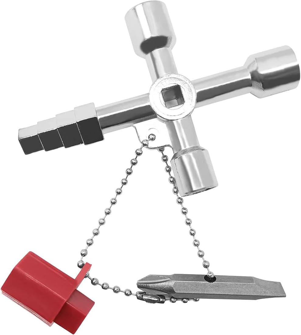 Clé Triangulaire Universelle à Clé Croisée, Clé Carrée Multifonction