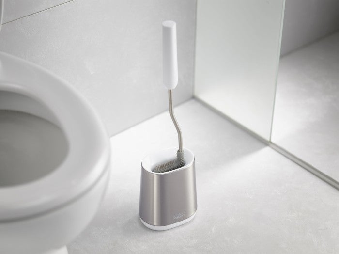 Flex™ Lite Steel Brosse de toilette Anti-goutte, support compact, anti-empreintes digitales, en acier inoxydable, Grise (70561) - 5