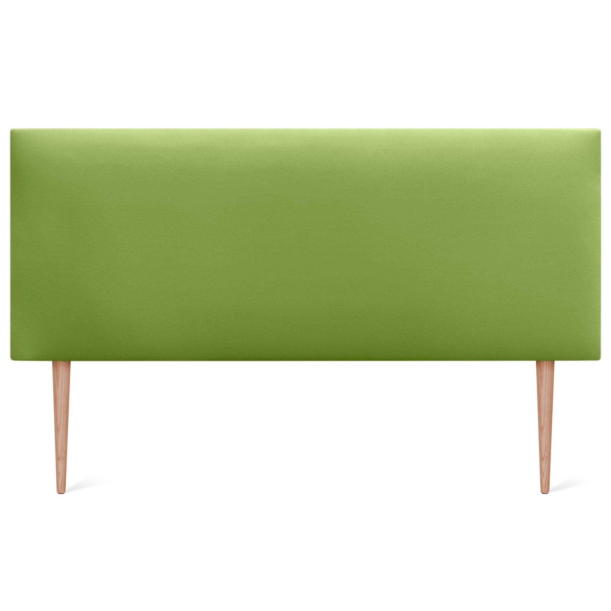 DHOME Cabecero de Polipiel Liso y con Patas cabeceros Cabezal tapizado Cama (Polipiel Verde, 135cm (Camas 120/135/140)) - 3