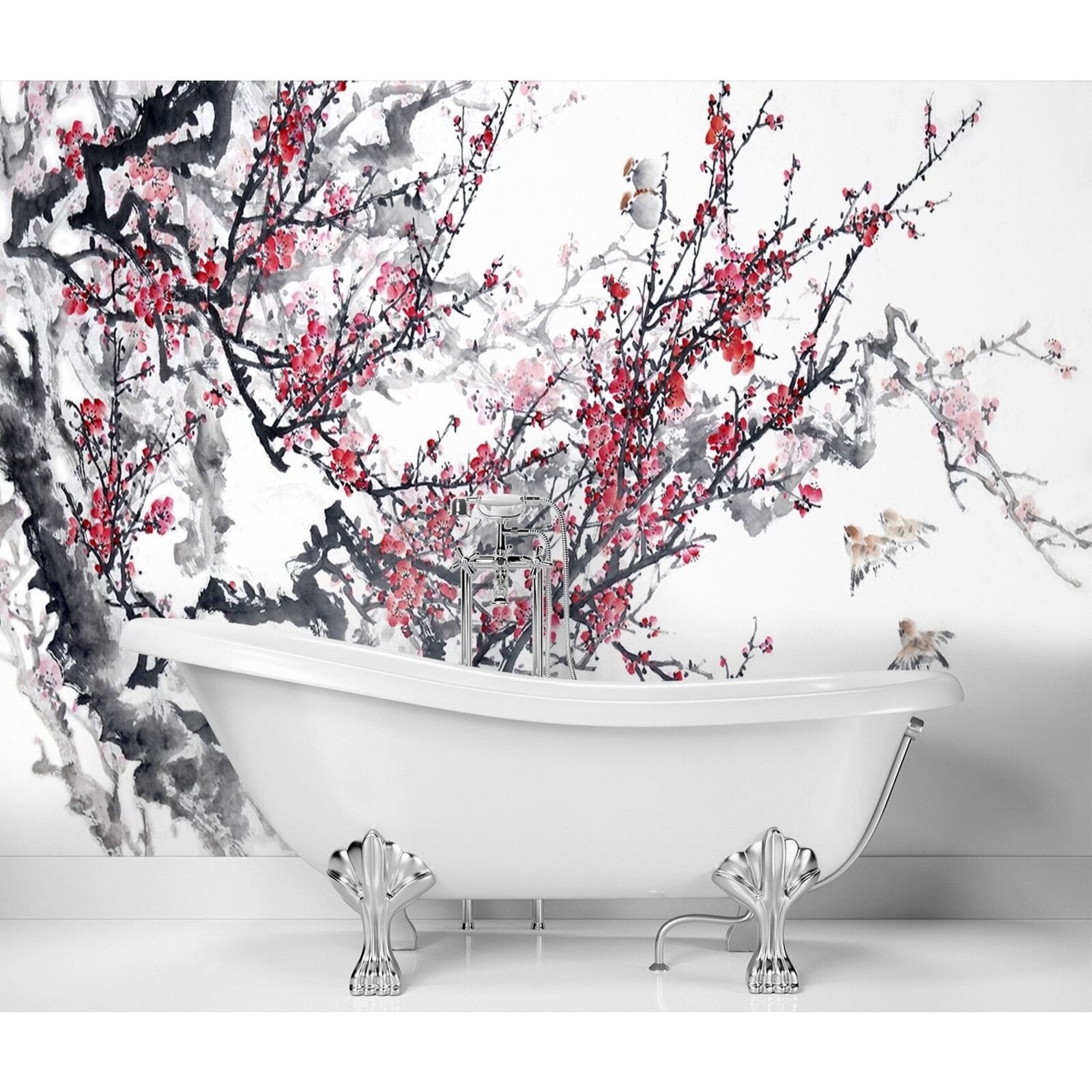 Papier peint fleurs de cerisier - 400 x 280 cm - 2