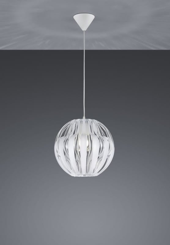 Lampa sufitowa wisząca Pumpkin biała 1xE27x40W wym: 150 x 30 x 30 cm tworzywo sztuczne RL