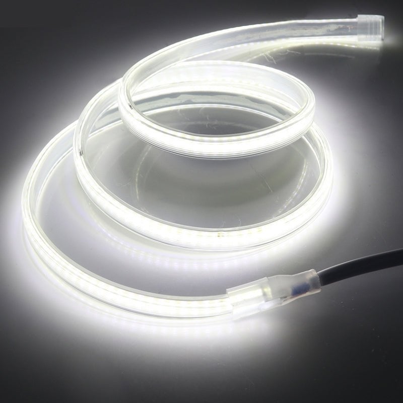Ruban LED COB 220V IP65 432LED/m (vendu sur mesure au mètre) - Blanc Froid 6000K - 8000K - SILAMP - 2