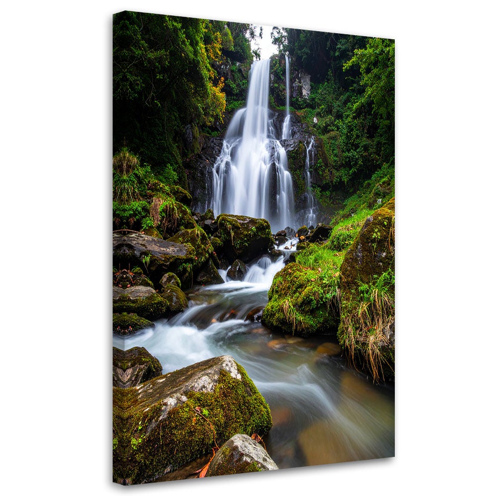 Obraz do salonu sypialni kuchni, Pejzaż wodospad góry natura 80x120