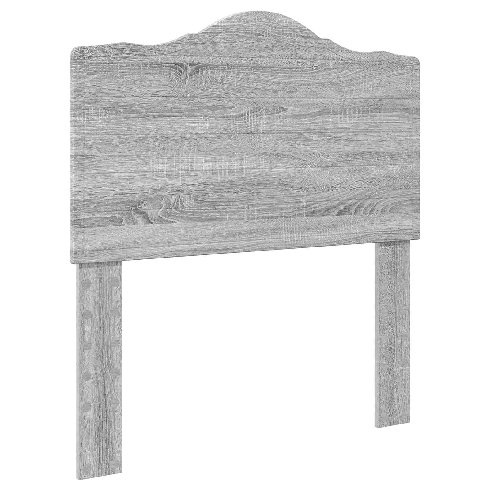 Lit avec rangement, panneau de bois, gris, pour la chambre, 70 × 190 cm - 7