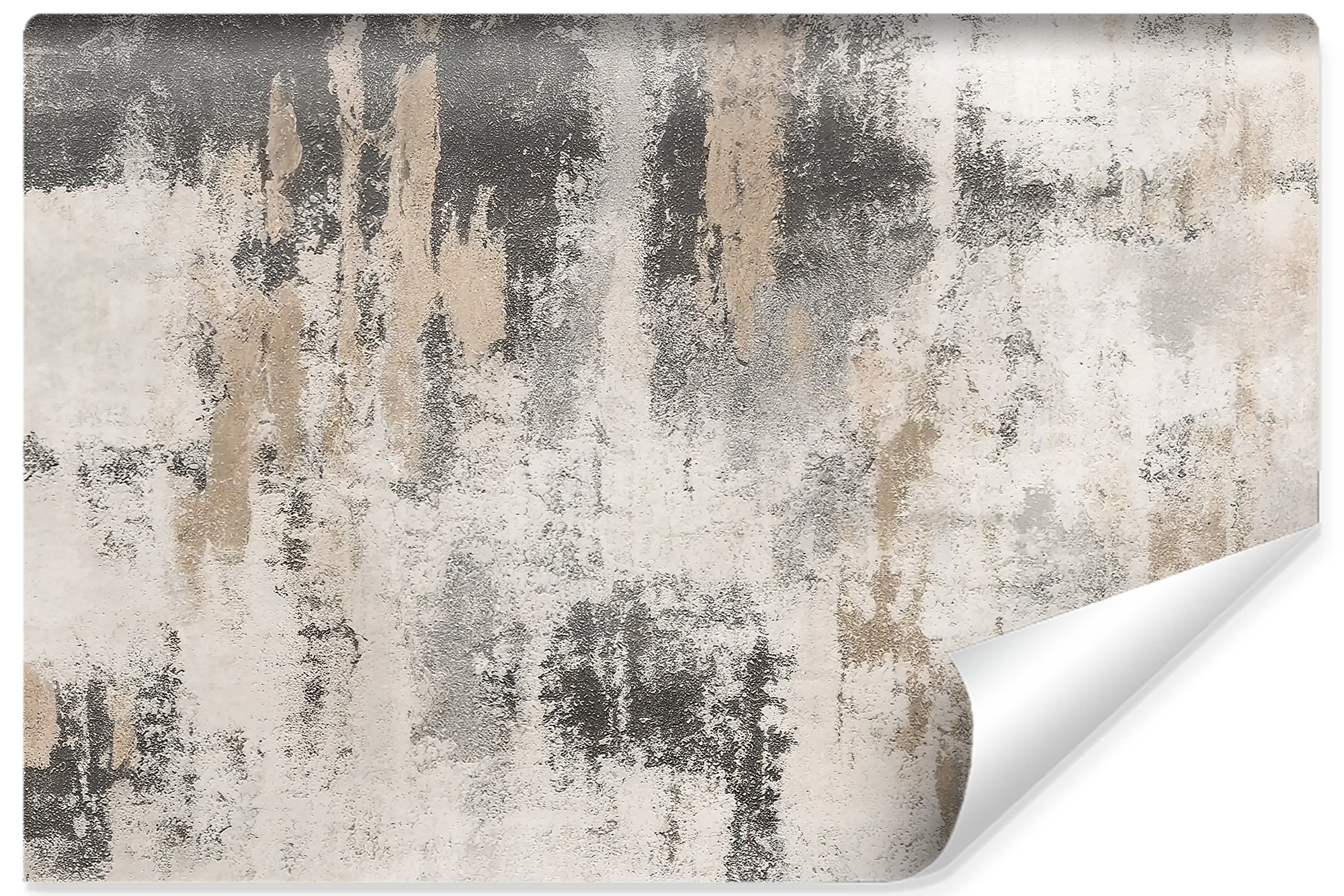 Papel pintado vlieseline foto intisse abstracción hormigón para habitación 368cm x 254cm