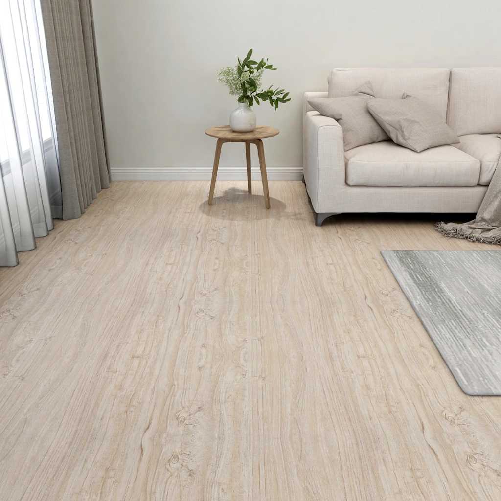 Vidaxl tarimas de suelo autoadhesivas 20 uds pvc marrón claro 1,86 m²