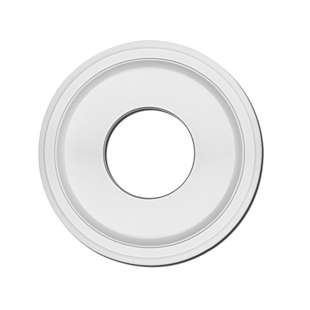 Disque décoratif rond de 25 cm pour plafond, blanche – Socle de lustre de salon – Disque décoratif