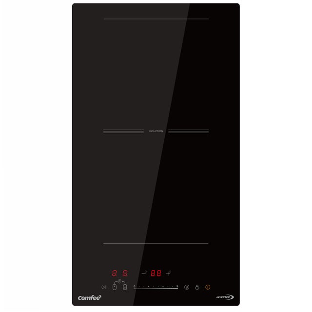 Domino Induction Plaque à Induction encastrable COMFEE 2 Foyers avec Zone Flexible 3500W CIH351D215K1