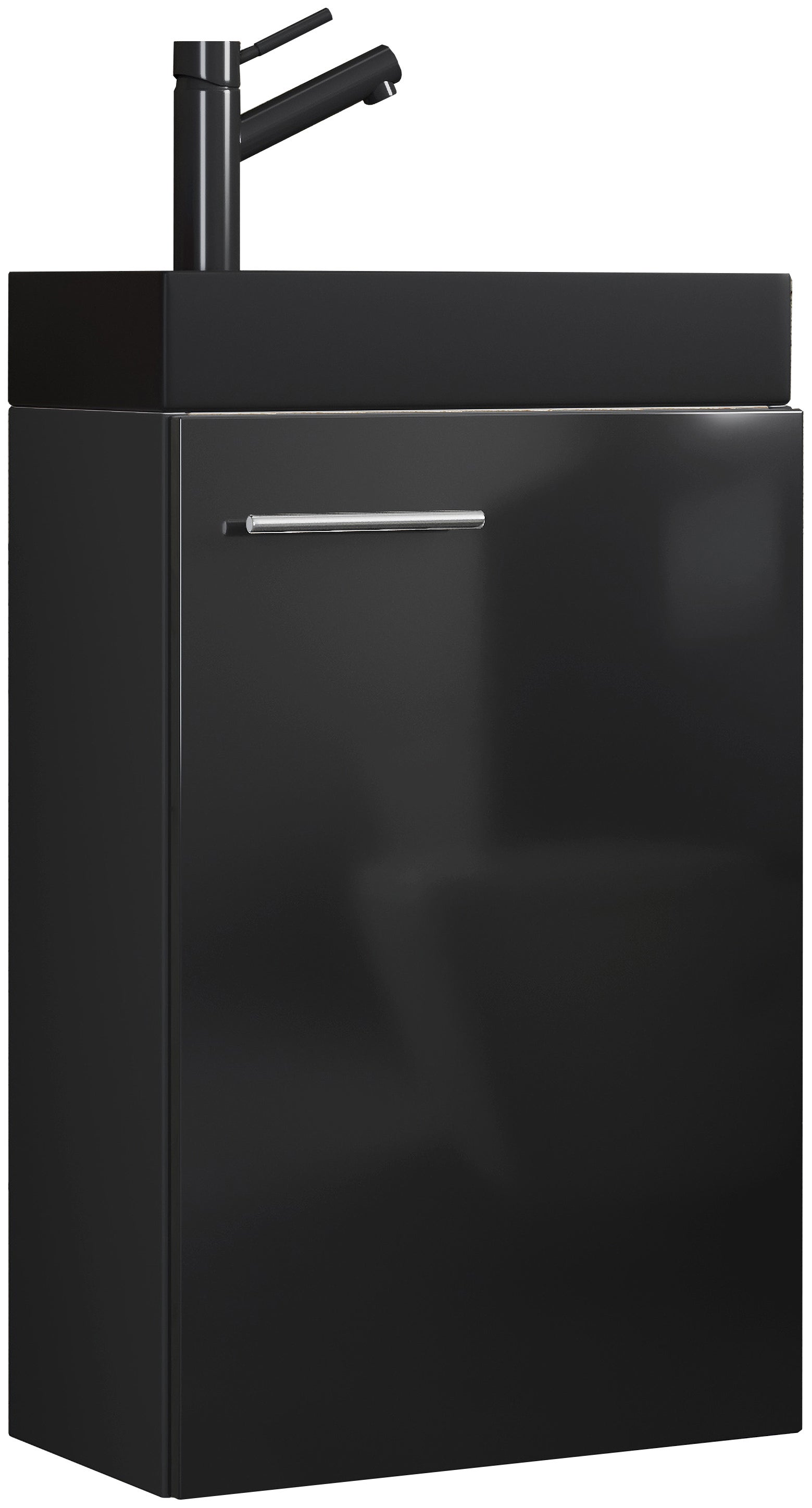 umywalka do mebli łazienkowych Slito Czarny W. 60 x S. 41 x G. 22 cm