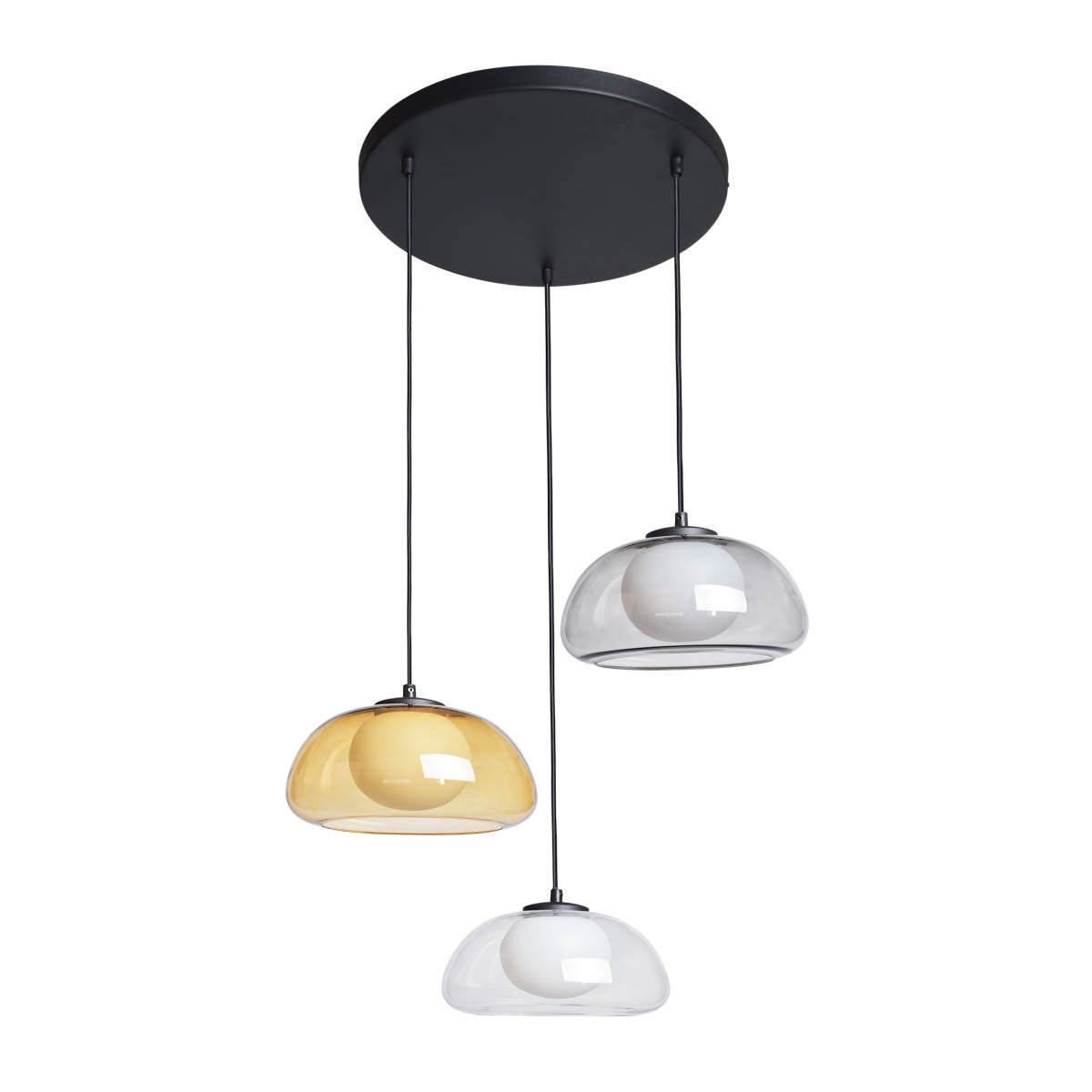 Lampa wisząca AINALE czarna 3 x G9 x 7W wym: 150 x 40 x 40 cm Italux