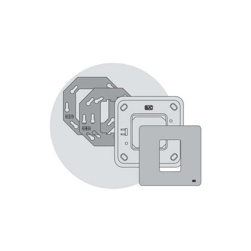 Cadre 1 élément étroit BLANC BJC Rehabitat 16661-B (étoile) - 3