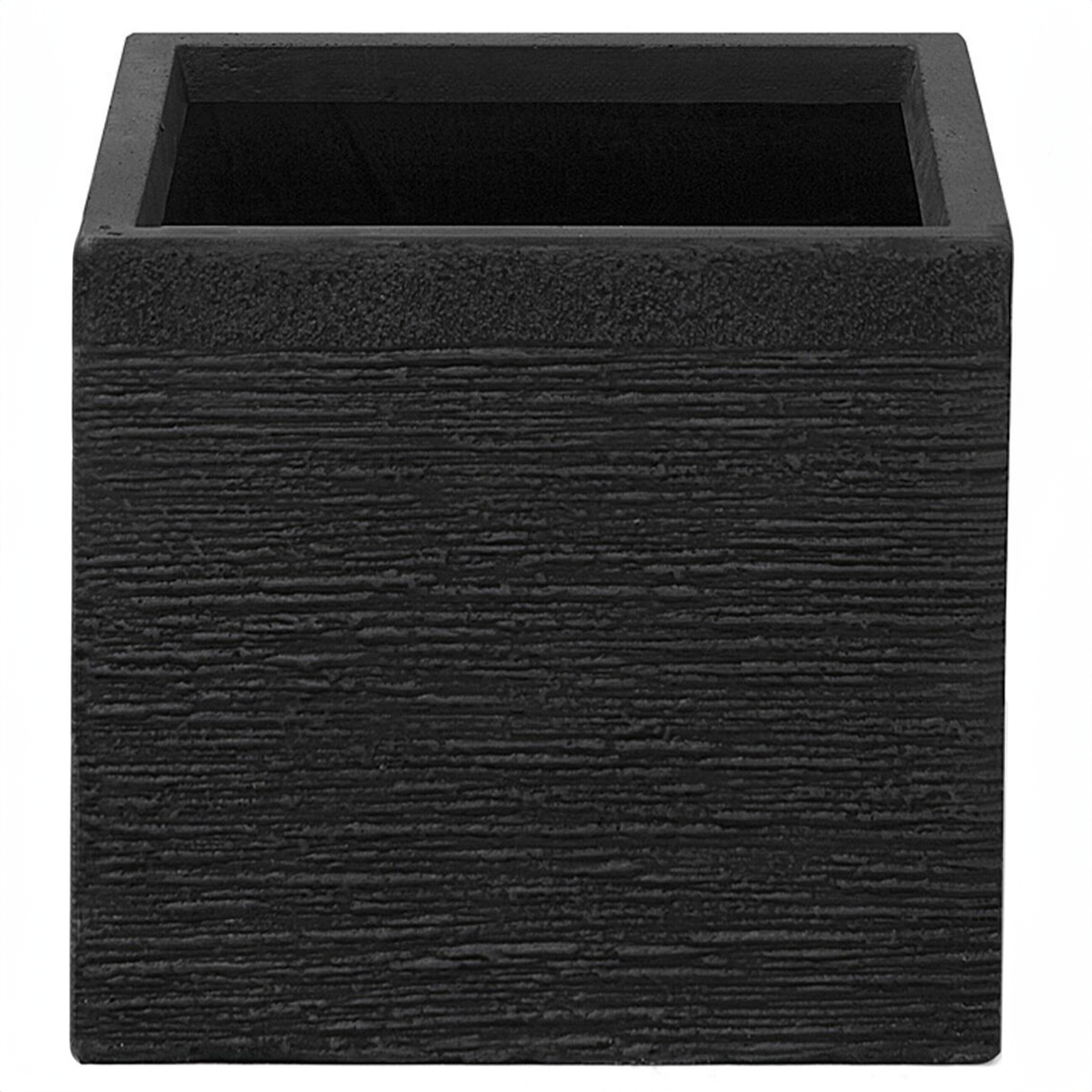 Cache-pot PAROS 30 cm Noir | Leroy Merlin