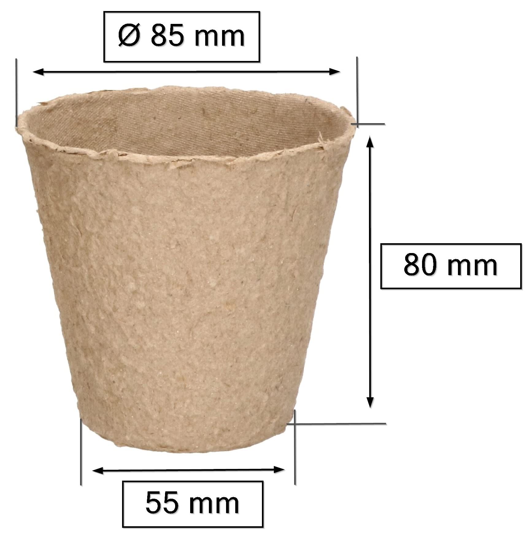 Lot de 120 Pots de Culture - 15,5 x 11 x 5 cm - Beige - KOTARBAU - 2