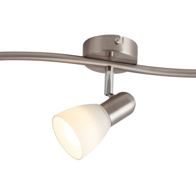 Reflektor sufitowy spot natynkowy Soma listwa chrom satynowany-biały 3xE14x40W wym: 17 x 60 x 8 cm metal Rabalux